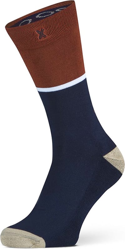 XPOOOS - Essential Heren bamboe Sokken - Badstof zool - 1-Pack - Maat 39/42 - Bruin