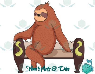 Luiaard Stickers - Op een Bankje Zittende Luiaard - Sloth Sticker - Schattige Dieren - Luiaards - Journaling - Bullet Journal - Scrapbooking - Leuke Stickers - Laptop Sticker - Telefoon Sticker - Dieren - Dier - Lief - Cute