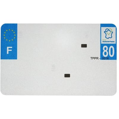 Blanco PVC nummerplaatstrip Top Plaq 80