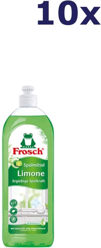 10x Frosch Afwasmiddel Citroen 750 ml