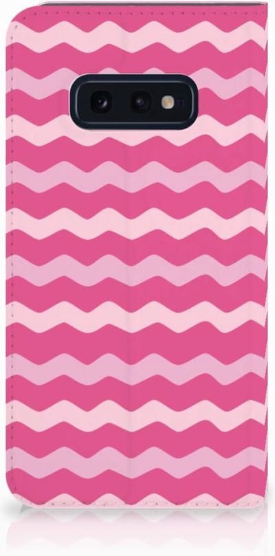 Samsung Galaxy S10e Hoesje met Magneet Waves Pink