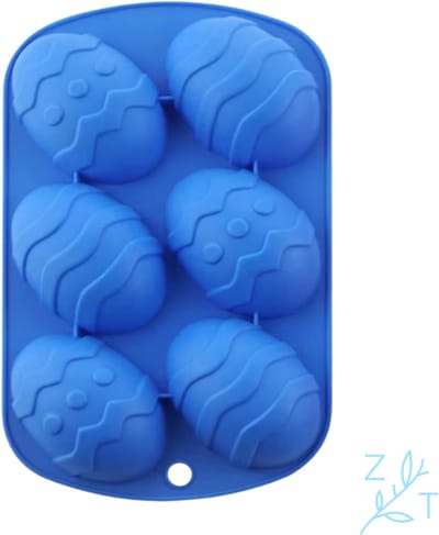 ZijTak - Paasei silicone mal - Chocoladevorm - Paasvorm - Paaseivorm - Chocolade moule - Bakvorm - Donker blauw - Pasen - Chocolade vorm - Cake - Gebak - Siliconen - Dessert - Herbruikbaar