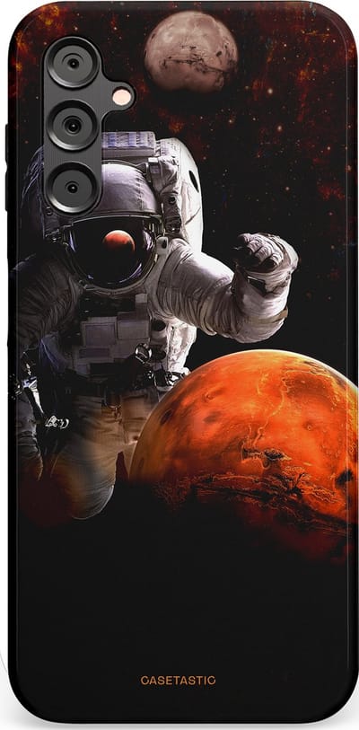 Casetastic Hoesje Geschikt voor Samsung A14 (5G/4G) - Stijlvolle Beschermende Duo-layer Case - Stellar avontuur