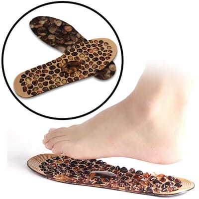 Inlegzolen - Massage stones - Inlegzooltjes - Stenen acupunctuurpunten - Massage steen - 41 tm 45 - Heren - Mannen