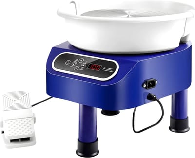 Aardewerkdraaiwiel – Draaischijf - Pottenbakkersschijf – Voor Keramiek & Pottenbakken - Blauw