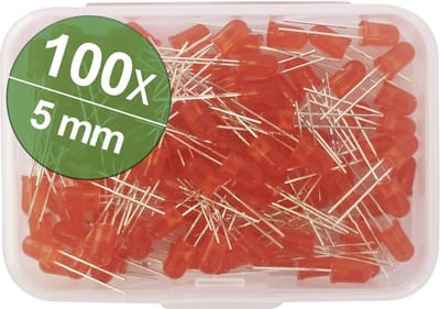 Quadrios LED-assortiment Rood Rond 5 mm 800 mcd 20 mA 2.0 V Box