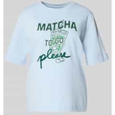 Slim fit T-shirt met motiefprint