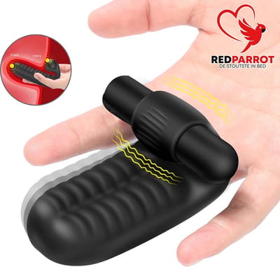 Premium vingervibrator - Krachtige stimulans - Tien trilstanden - Topkwaliteit - Erotische vibrator - Hoogwaardige uitvoering - Intimiteit - Vingeren