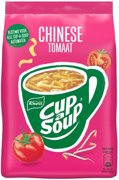 Knorr Cup-a-Soup Vending Chinese Tomaat (4 Zakken)