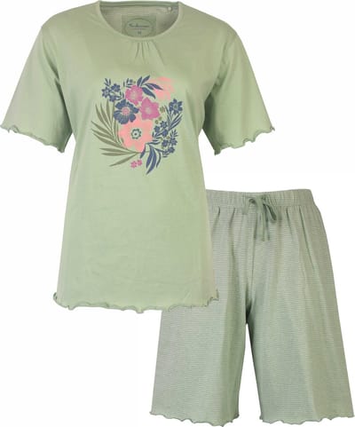 Tenderness Dames Shortama - Korte Mouwen - Licht Groen - Maat S