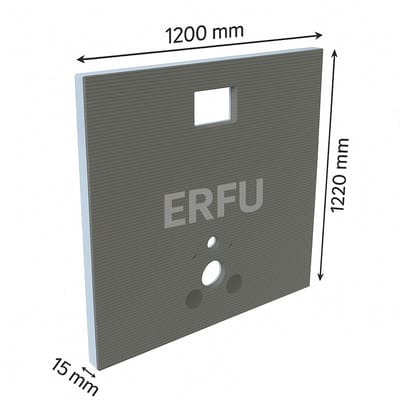 ERFU XPS WC Bouw/Isolatieplaat paneel voor inbouwreservoirs (1200mmX 1220mm)