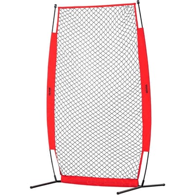I Scherm Honkbal voor Slagkooi, 7x4 ft Honkbal & Softbal Veiligheidsscherm, Lichaamsbeschermer Draagbaar Slagscherm met Draagtas & Grondpennen,