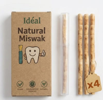 Natuurlijke Miswak 4 Stuks + 1 Hygienisch Bewaardoosje - Voordeelpack - Eco Friendly Siwak Tandenborstels - 100% Organic - Onbewerkt - Sewak