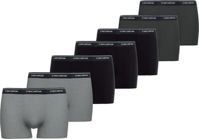 CECEBA Monza Heren Boxer - 7-pack Multipack - Grijs/Zwart