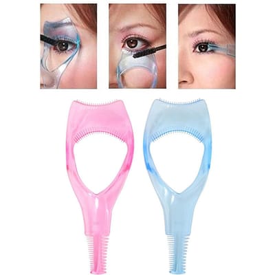 Wimperkaart Cosmetische Mascara Schild Applicator Wimperhulp Gids Wimpers Kam Assistent Gereedschap roze