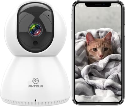 Indoor WiFi Camera met 1080p HD, 355° Rotatie en Tweeweg Audio - Geschikt voor Alexa/Google Home