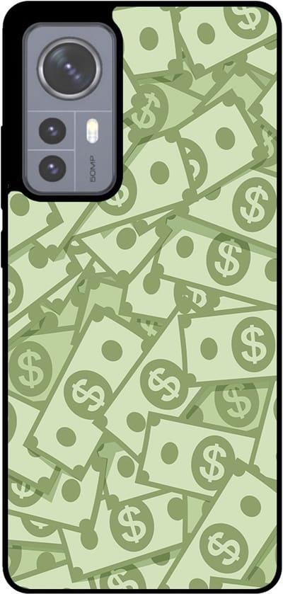 Smartphonica Telefoonhoesje Geschikt voor Xiaomi 12 met Geld Opdruk - TPU Backcover Case With Money Design geschikt voor Xiaomi 12