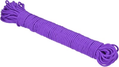 Cosensi - Paars polypropyleen gevlochten touw, 42 meter, 2mm diameter voor binnen en buiten gebruik camping waslijn