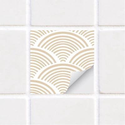 Vinyl Tegelstickers Waterdicht - Set van 25 - Zelfklevende Backsplash - Geschikt voor Keuken/Badkamer - Boho-Stijl - 15 x 15 cm - Muursticker