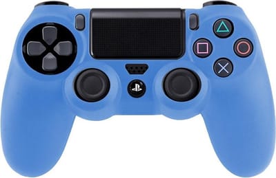 Silicone Hoes / Skin geschikt voor Playstation 4 PS4 Controller Blauw