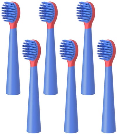 Dailygoods- Borstelkoppen 6 Stuks - Reserveborstelkoppen JTF J60 - Kindvriendelijk - Zachte Borstelharen - Optimale Hygiëne - Compatibel met JTF J60 - Opzetborstels
