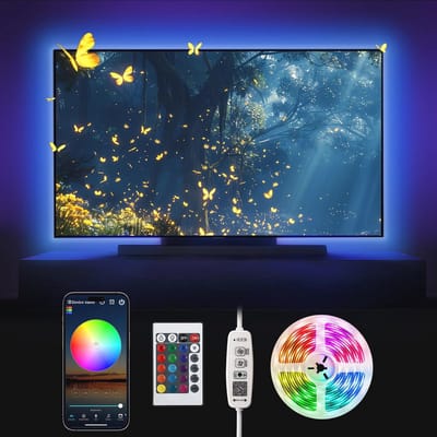 LED-strip 3 m USB voor slaapkamer en tv - Ambiance verlichting met afstandsbediening en Bluetooth-app