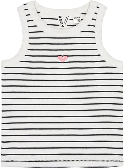 Roxy Iconic Days Rg Stripes Mouwloos T-shirt Wit 16 Years Meisje