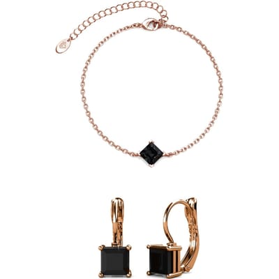Calle Square Sets - Roségoud en Zwart