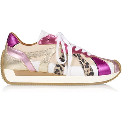 DWRS label Dodson Leopard Sneaker Pink / Champagne Maat: 36 | Sneakers Outlet | Dames | Roze