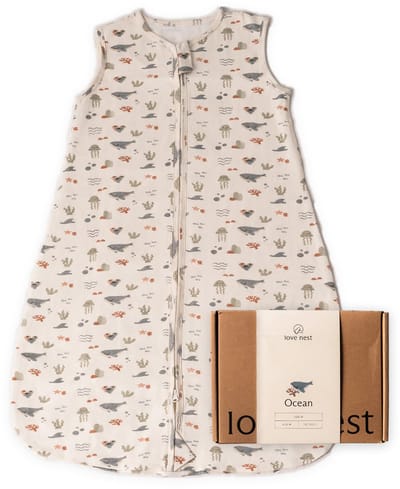Love Nest Slaapzak Baby Zomer - 1.0 TOG - 67cm - Baby Slaapzak Ocean - te combineren voor 4 seizoenen of winter