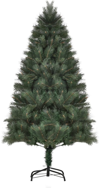 Kunstkerstboom-Ø90 x 180 cm-Realistische Naden-Voor Snel Opzetten-Kunststof-Groen