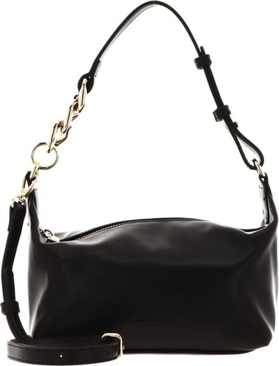 SEIDENFELT MANUFAKTUR Avondtas Schoudertas Nees Shoulderbag Black / Gold Zwart