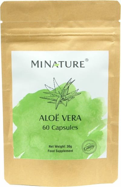Aloë Vera Capsules 60 stuks - 450mg Poeder van Aloë Vera Barbadensis Bladeren per Vegan Capsule - 100% Plantaardig