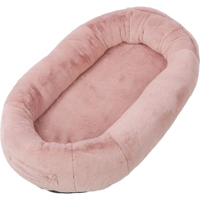 Mensgroot Groot Hondenbed Wasbaar Afneembaar Reusachtig Dutje Orthopedisch Hondenbed met Opbergvak 68.9X35.43X11.81in gray