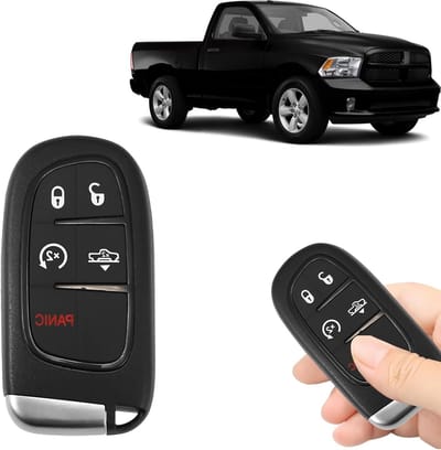 Vervangende Slimme Sleutel voor Draadloze Toegang voor Dodge Aries 1500 2500 3500 (2013-2019) met 5 Knoppen en 46 Chip voor Luchtvering Trucks