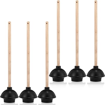 Toilet Plunjers - Ontstopper Riool - Verstopping Verhelpen - Dubbele Zuigkracht - 65 cm Lengte - Zwart