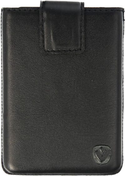 Pasjeshouder - Pocket Luxe - Easy Out systeem - Leer - 6 tot 8 pasjes - RFID - Zwart