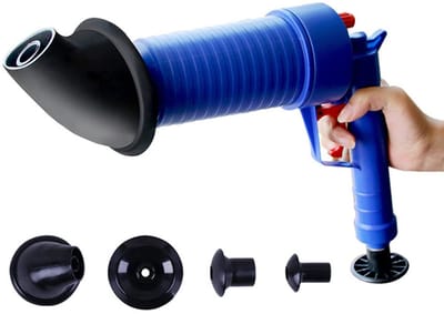 Dailygoods- Afvoerblaster Hogedruk - Ontstopper Afvoer - Plopper - Handmatige Pompreiniger - Gootsteenontstopper - ABS/PVC Materiaal