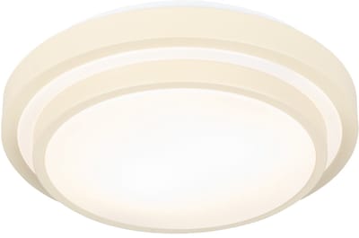 Lumidora Plafondlamp 75309 - Plafonniere - TOLEDO - 2 Lichts - E27 - Beige - Kunststof - Buitenlamp - Badkamerlamp - IP44 - ⌀ 34 cm