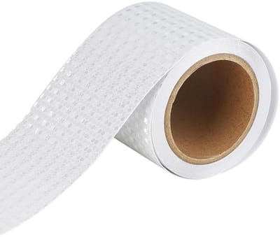 Reflecterende Tape voor Veiligheid, Opvallende Stickers voor Auto, Motor en Fiets, 10 cm x 10 m, Wit, Hoogwaardige Reflectiviteit en Duurzaamheid