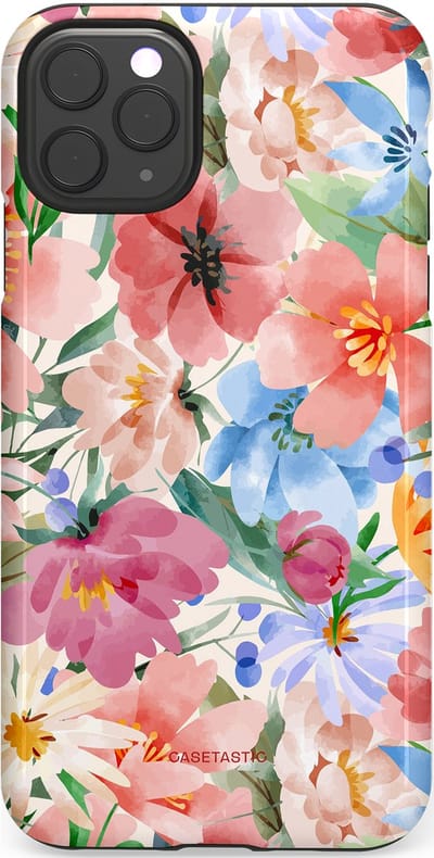 Casetastic Hoesje Geschikt voor Apple iPhone 11 Pro Max - Stijlvolle Beschermende Duo-layer Case - Tuin van tinten