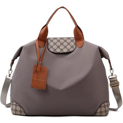Korte termijn Reistas voor Reizen, Modieuze Casual en Eenvoudige Zakelijke Reis Draagtas voor Instappen, Carry-on Duffeltas voor Vrouwen grijze kleur
