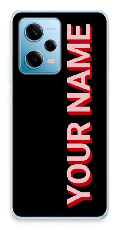 Gepersonaliseerd - Case Company® - Hoesje geschikt voor Xiaomi Redmi Note 12 Pro 5G hoesje - Namecase - Soft Cover Telefoonhoesje - Bescherming aan alle Kanten en Schermrand