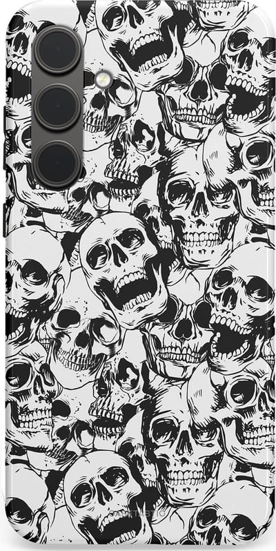 Casetastic Hoesje Geschikt voor Samsung S24 Plus - Stijlvolle Beschermende Duo-layer Case - Lachende dood