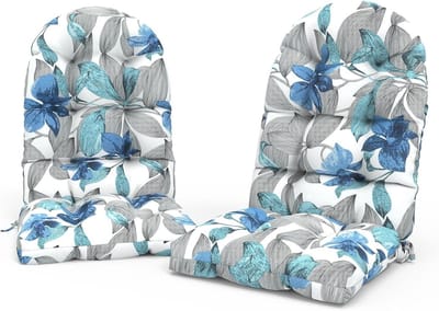 Adirondack Stoelkussens - Schommelstoelkussens Tuin - Buiten Zitten - Waterafstotend Weerbestendig - 117 x 40 cm - Clemens Noir Blauw