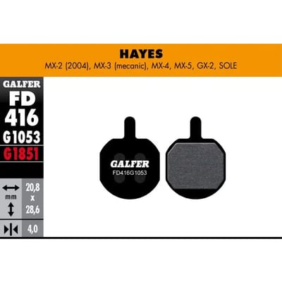 Remblok Galfer Hayes Mx-2 (04) Mx-3 (Mec) Mx-4 Mx-5 Gx-2 Sole