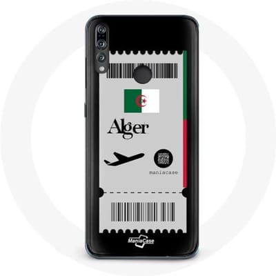 Coque pour Huawei P30 Lite - Billet d'Avion - Souple - Noir - Protection - Mixte