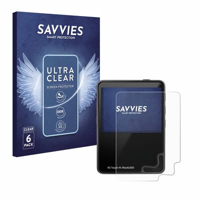 Savvies - Screenprotector voor HifiWalker H2 touch - Folie Beschermfolie transparant 6 Stuks