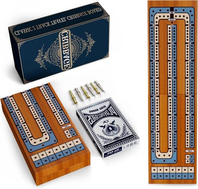 Reisbordspel Hout - Inklapbaar Spel - Spel voor Onderweg - Magnetische Opslag - Mini Formaat - Houtkleur