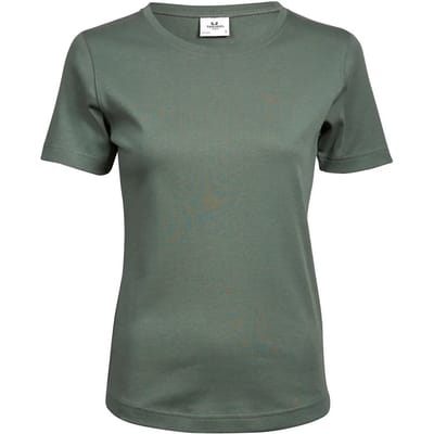 Tee Jays - Dames Interlock T-shirt - Leaf Green maat S